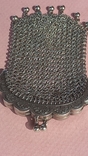 Кошелёк-кольчужка к шатлену, два отделения, серебро 26 грамм, Франция, ар-деко, фото №12