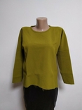 Zara джемпер пуловер s m олива кофта рубчик, фото №6