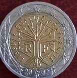 2 euro regular issue France (type 1) 2002, photo number 2