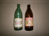 Две пустые бутылки с под пива СССР ., фото №2