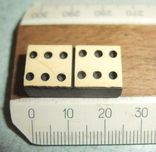 Miniature dominoes - road / handmade / old 1930-40, photo number 10