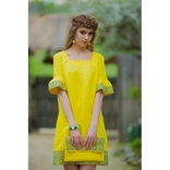 Вишита жовта сукня в національному стилі, numer zdjęcia 2