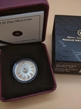 Birthstone 2011 - Birthstones - Diamond. Silver coin in capsule and case., photo number 2