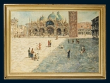 Італійський маляр поч.ХХст. Piazza San Marco, фото №3