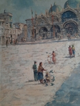 Італійський маляр поч.ХХст. Piazza San Marco, фото №6