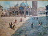 Італійський маляр поч.ХХст. Piazza San Marco, фото №11