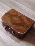 Старинный чемодан саквояж кофр из дерева, фото №2