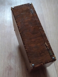 Старинный чемодан саквояж кофр из дерева, фото №7