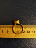 Кольцо с желтым камнем, фото №4