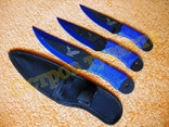 Комплект метательных ножей Mountain Eagle набор 3 шт с чехлом, photo number 2