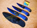 Комплект метательных ножей Mountain Eagle набор 3 шт с чехлом, фото №3