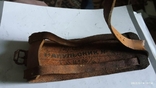 Leather goddin belt. With the inscription wristband 1980. Sort-1..., photo number 2