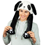 Карнавальная шапка с подсветкой: панда с поднимающимися ушами, фото №6