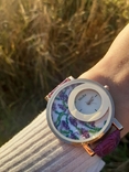 Годинник з мікровишивкою "Лаванда", фото №3