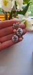  Сережки з мікровишивкою "Ніжні троянди", photo number 3