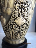 Vintazhna Aziatska vasa alabaster Hand carving, photo number 6