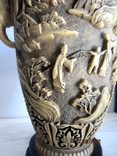 Vintazhna Aziatska vasa alabaster Hand carving, photo number 8