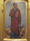 Святой Лука на сандаловом дереве в бронзовой раме. Ковчег., фото №4