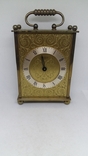 Миниатюрные Каретные часы Kienzle automatic Германия. Бронза с позолотой, фото №2
