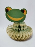 Garland of the USSR voluminous paper Christmas tree toy new year decoration Christmas tree frog, photo number 2