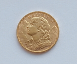Швейцария 20 франков 1914 год, photo number 4