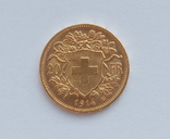 Швейцария 20 франков 1914 год, photo number 5