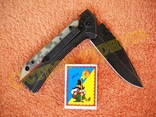 Нож складной CM 357 клипса рукоять микарта пиксель, фото №7