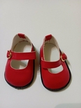  Красные туфельки кукольная обувь 7.5х4см, фото №4