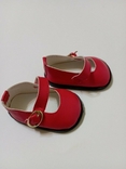 Красные туфельки кукольная обувь 7.5х4см, фото №8
