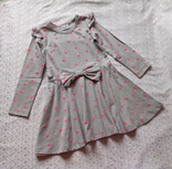 Платье на девочку серое в горошек 104р Breeze, photo number 2