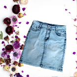 Красивая стильная джинсовая женская юбка джинс, фото №2