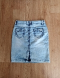 Красивая стильная джинсовая женская юбка джинс, фото №3
