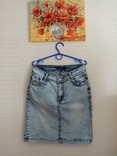 Красивая стильная джинсовая женская юбка джинс, фото №5