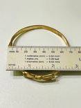 Bracelet: bow, silver, 84 hallmark, stichel, gilding, photo number 4