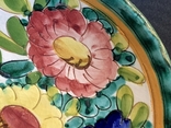 Vintage Wall Plate Handmade Flowers Ceramic Italy, photo number 8
