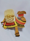 Garland of the USSR, voluminous paper Christmas tree toy, new year, decoration, Christmas tree, camel, photo number 2