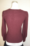U - Knit pure Кашемировый красивый теплый женский свитер бордо, фото №5