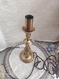 The candlestick has been converted into a lamp., photo number 3