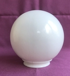 Shade for the Snowman lamp. Milk glass., photo number 2