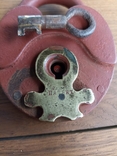 Рабочий Замок амбарный с ключем, братья Цветовы патент ,царизм, фото №5