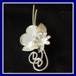 Vintage brooch in the form of a flower, Germany, photo number 2