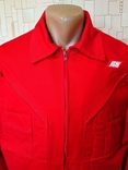 Куртка робоча червона ARY коттон полиестер р-р 52 (відмінний стан), photo number 4