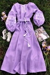 Витончена сукня лавандового відтінку з ніжною вишивкою, фото №3