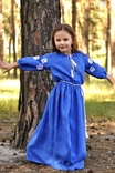 Ошатна вишита сукня з льону для дівчинки, numer zdjęcia 3