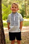 Дитяча вишита сорочка з коротким рукавом, photo number 2