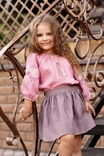 Ошатна дитяча блуза з натуральної тканини з вишивкою, numer zdjęcia 2
