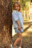 Дитяча блуза з вишивкою з тонкого льону, photo number 5