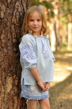 Дитяча блуза з вишивкою з тонкого льону, фото №2