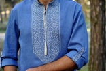 Чоловіча сорочка з вишивкою і вишитий жіноче плаття-футляр, photo number 4