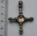 Хрестик Кр №684 срібло, позолота, фото №3